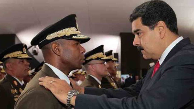 Cristopher Figuera y Nicolás Maduro
