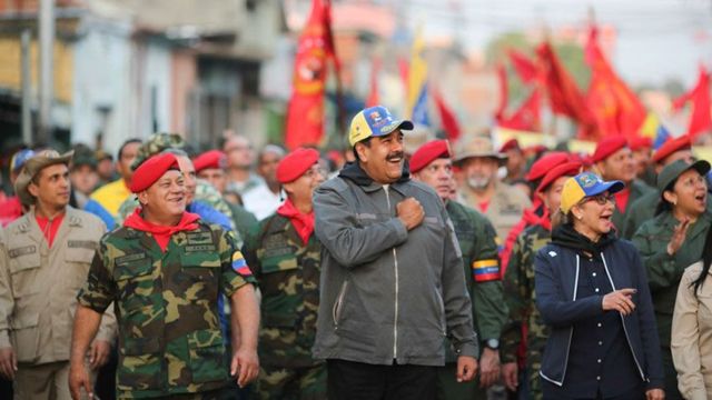 Nicolás Maduro en acto del 4F