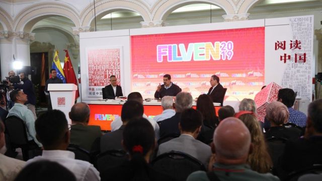 Maduro inauguró la Filven 2019 en Caracas.