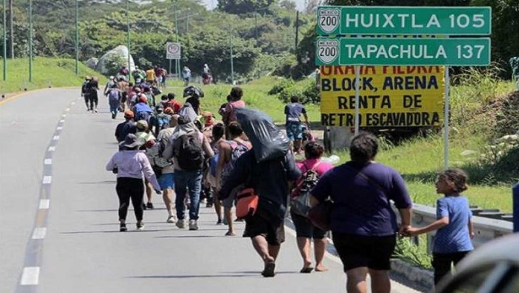 Caravana de migrantes venezolanos