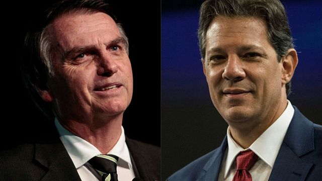 Jair Bolsonaro y Fernando Haddad