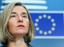 Federica Mogherini, representante de la Unión Europea.