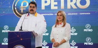 Nicolás Maduro y Cilia Flores