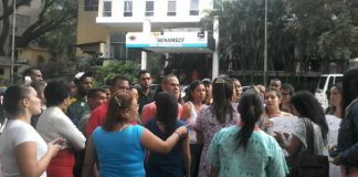 Protestas de los trabajadores de la morgue de Bello Monte