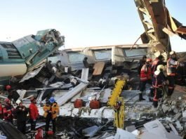 Accidente de tren en Turquía