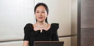 Meng Wanzhou, directora financiera de Huawei