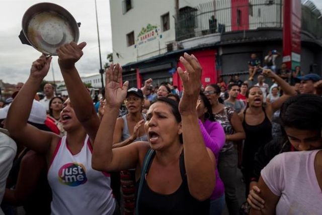 Protesta por comida