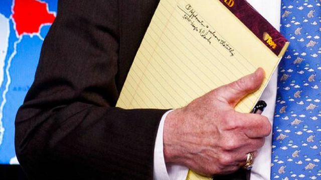 La libreta de John Bolton