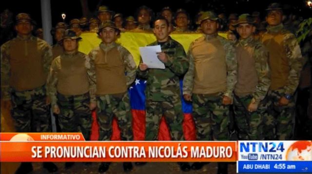 Presuntos militares venezolanos en Colombia