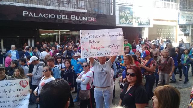 Protesta de docentes