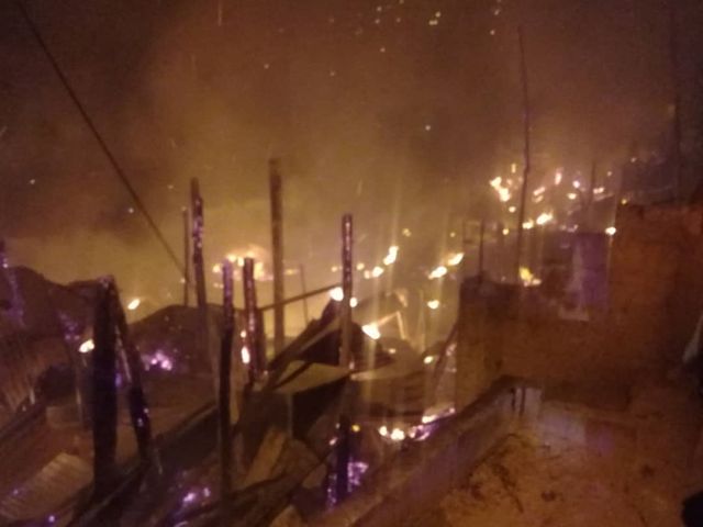 Incendio en Barrio San Isidro