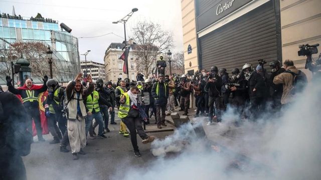 Protestas en París