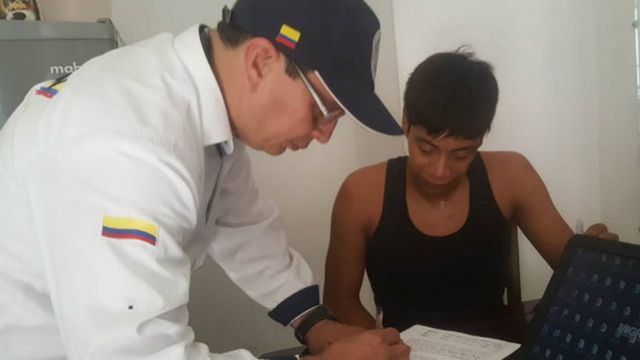 Venezolano detenido, Migración Colombia