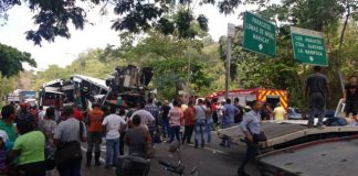 Accidente en ela Autopista Regional del Centro