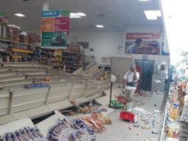 Comercio tras sismo