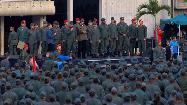 Maduro y militares