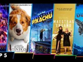 Top 5 de la cartelera de cine nacional