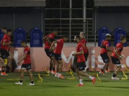 Entrenamiento de La vinotinto
