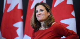 Canciller de Canadá, Chrystia Freeland