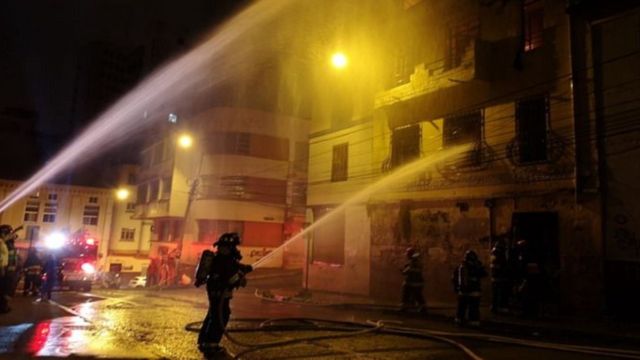 Incendio en Quito, Ecuador