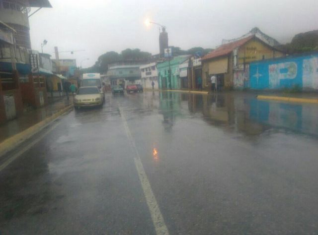 Lluvias en San Juan de los Morros, estado Guárico.