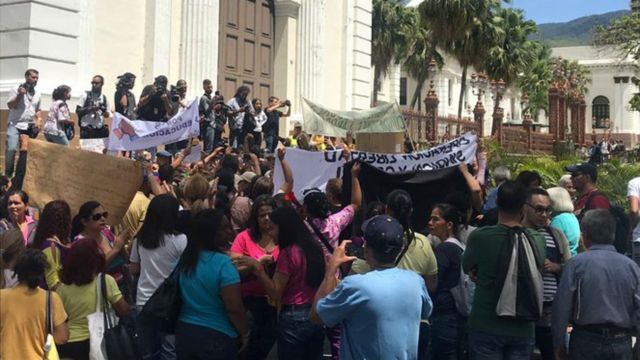 Protesta de docentes