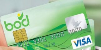 Tarjeta Visa del BOD