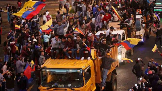 Protestas en Ecuador