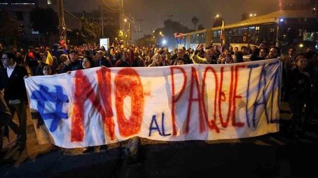 ESTADO DE EXCEPCIÓN / Ecuatorianos rechazan reformas económicas de Lenín Moreno