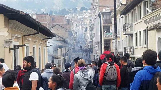 Protestas en Ecuador