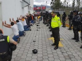 Venezolanos detenidos en Ecuador.