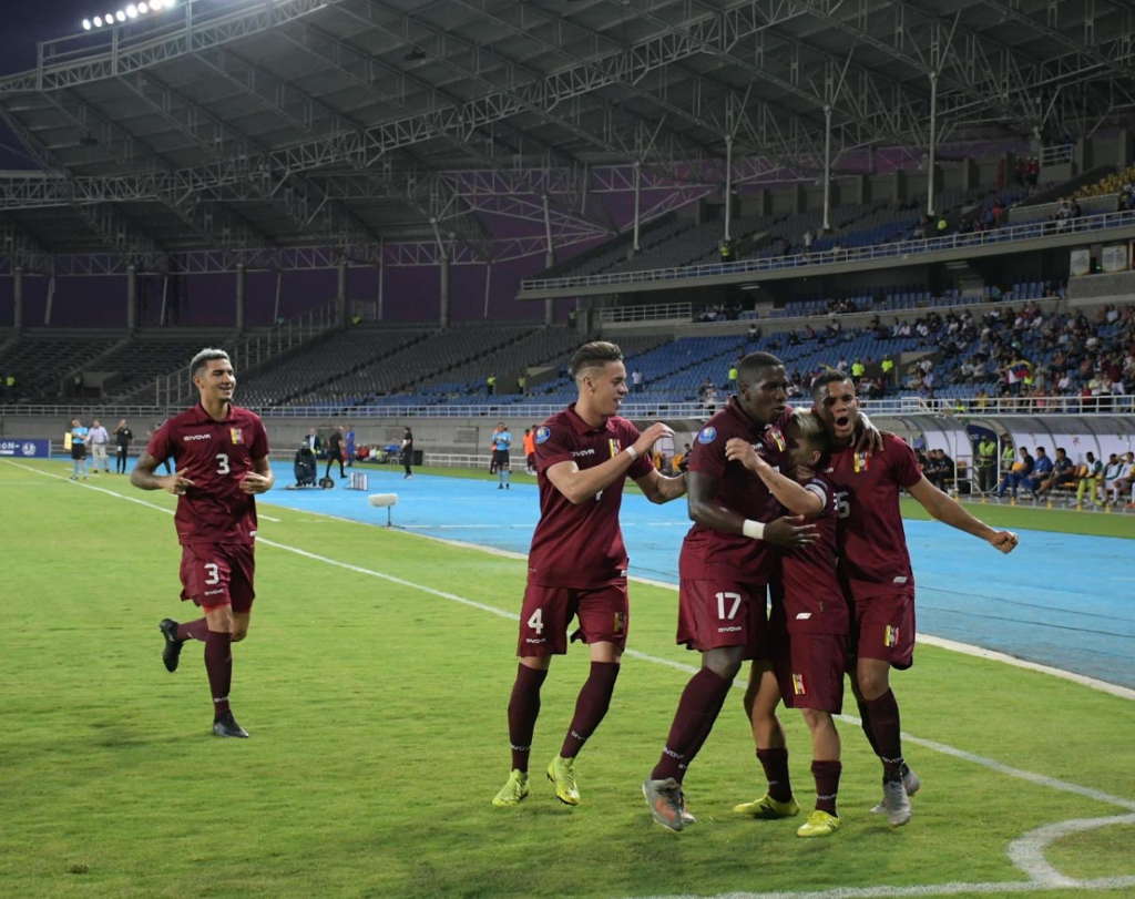 Venezuela vence a Ecuador en el Preolímpico de fútbol.