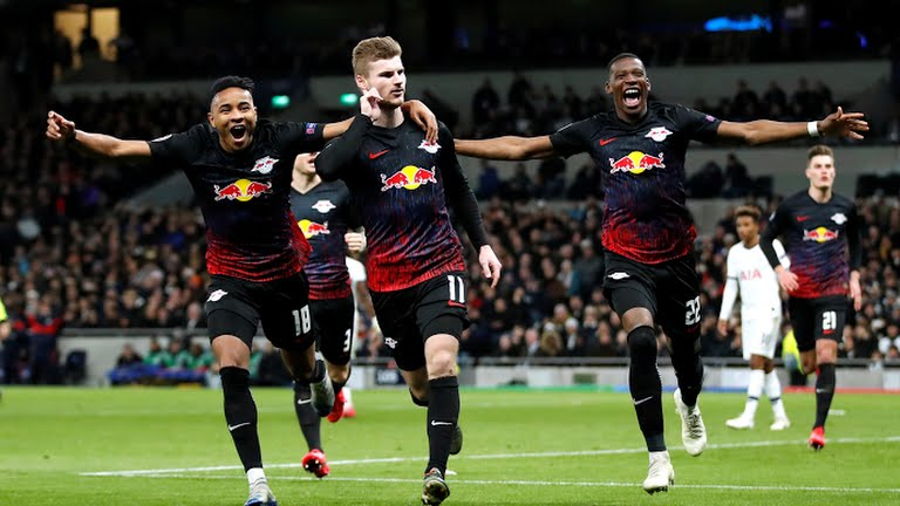 El Leipzig venció al Tottenham en la Champions