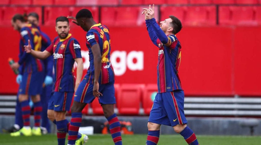 Barcelona derrotó al Sevilla con gol y asistencia de Messi