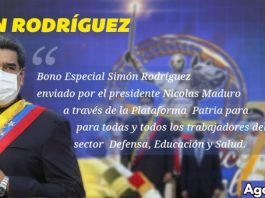 Bono Simón Rodríguez agosto