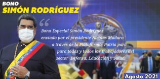 Bono Simón Rodríguez agosto