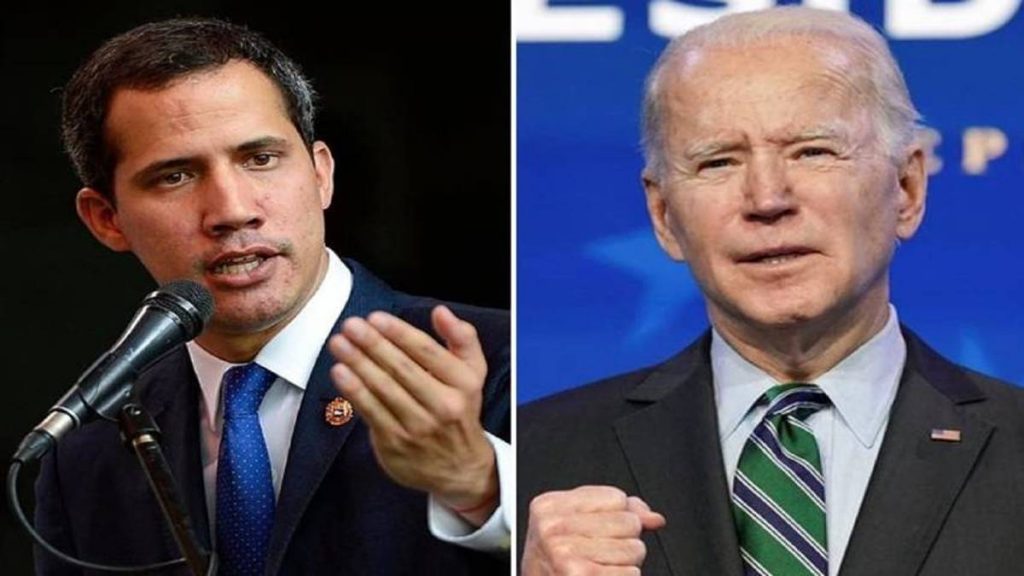 Juan Guaidó y Joe Biden