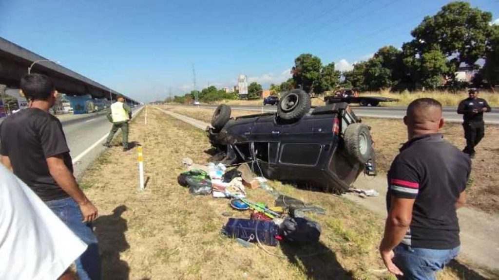 Accidente vial en Aragua