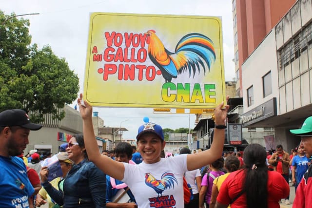 mujeres apoyando a nicolas